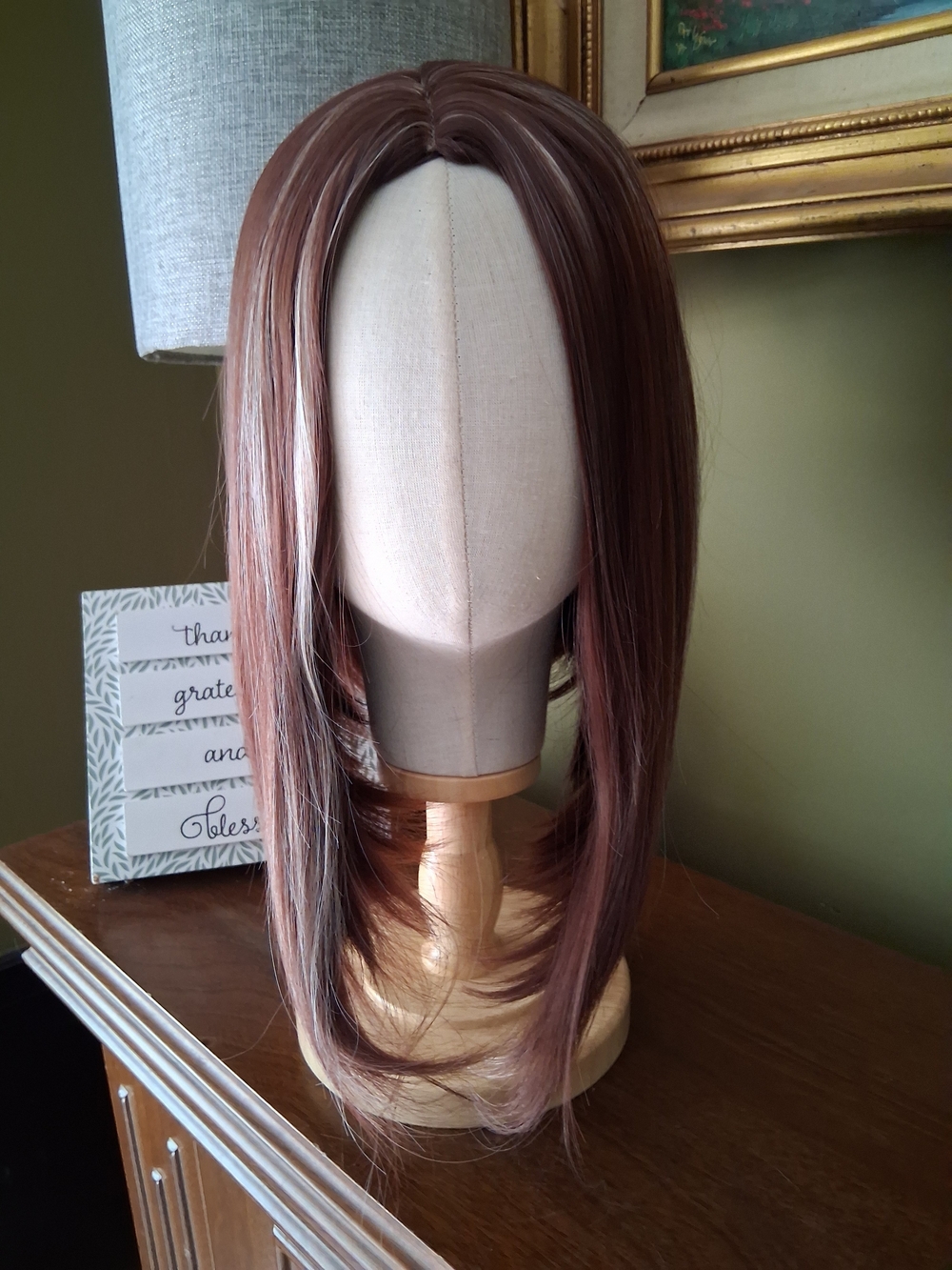 Chestnut Brown Straight Bob Synthetic Wig